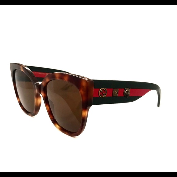 Gucci Retro 55mm Havana Sunglasses main image 5